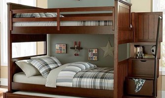 Giường tầng gỗ tự nhiên cho trẻ em - sản phẩm nội thất không thể thiếu