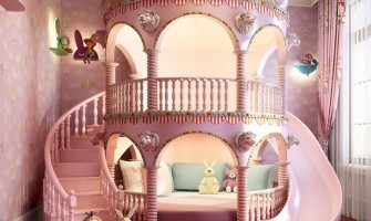 Giường tầng trẻ em có cầu trượt giá rẻ