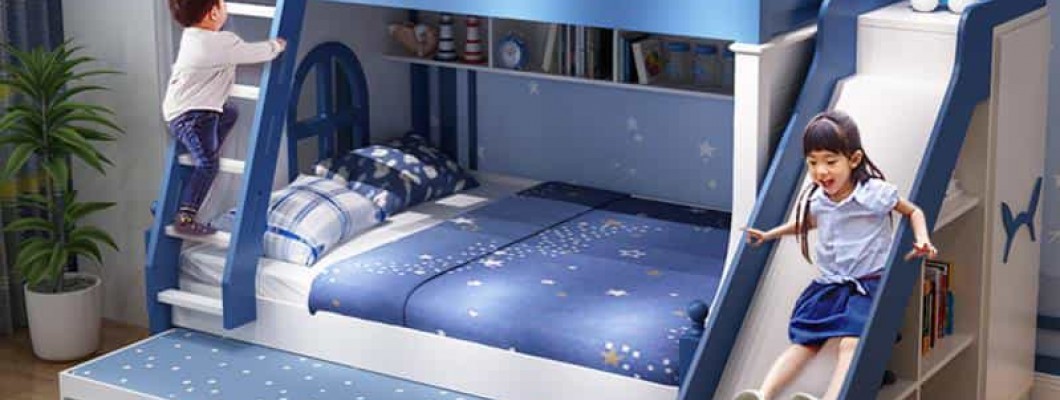 Khám phá mẫu giường 2 tầng có cầu trượt cho bé cực đáng đầu tư