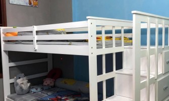 Nếu diện tích nhà hạn hẹn, không thể bỏ qua các mẫu giường tầng trẻ em gỗ tự nhiên sau