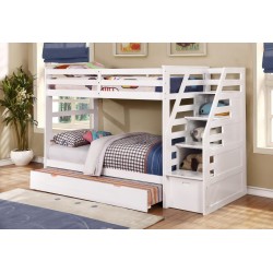 Giường 3 Tầng Giá Rẻ GT 165 Cho Bé - Màu Trắng