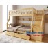 Mẫu Giường Tầng Gỗ OBA Cao Cấp - Màu Gỗ Tự Nhiên