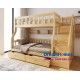 Mẫu Giường Tầng Đẹp OBA Cao Cấp - 1m2 Màu Gỗ Tự Nhiên