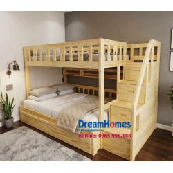 Giường Tầng Gỗ Ben-A Cao Cấp - Màu Gỗ Tự Nhiên Giường Tầng Gỗ Ben-A Cao Cấp - Màu Gỗ Tự Nhiên