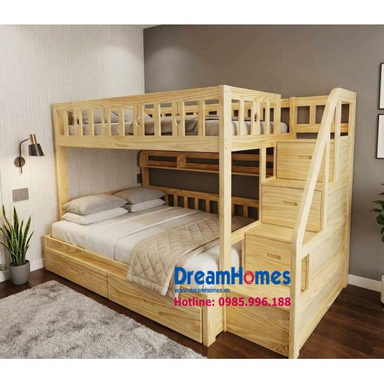 Giường Tầng Gỗ Đẹp Cho Bé Ben A Cao Cấp Giường Tầng Gỗ Đẹp Cho Bé Ben A Cao Cấp