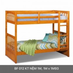 Giường tầng đẹp giá rẻ GT 012 - Màu vàng gỗ