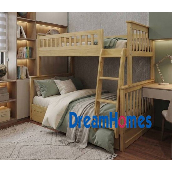 Giường tầng gỗ 1m2 thang đổi chiều GT 118 - Màu Tự Nhiên Giường tầng gỗ 1m2 thang đổi chiều GT 118 - Màu Tự Nhiên