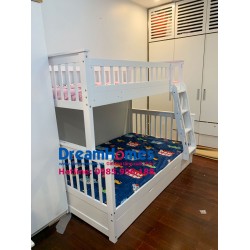 Giường tầng cho bé 1m2 GT 118 thang đổi chiều - Màu Trắng