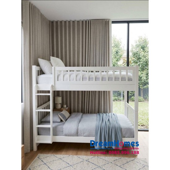 Giường tầng trẻ em 1m2x2m GT1212 - Màu Trắng Giường tầng trẻ em 1m2x2m GT1212 - Màu Trắng