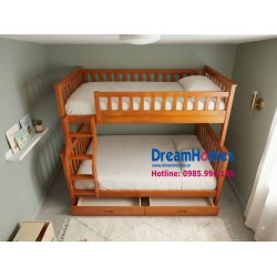 Giường Tầng 1m4-1m2 Cho Bé - GT1412 - Màu vàng gỗ Giường Tầng 1m4-1m2 Cho Bé - GT1412 - Màu vàng gỗ