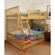 Giường Tầng GT1412 1m4-1m2 cho bé -  Màu Tự Nhiên