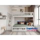Giường Tầng Trẻ Em GT 192 1m4-1m2 Màu Trắng