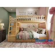 Giường Tầng Trẻ Em GT 192 1m4-1m2 Màu Tự Nhiên