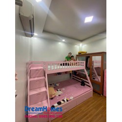 Giường Tầng Trẻ Em GT 192 - Màu Hồng Giường Tầng Trẻ Em GT 192 - Màu Hồng