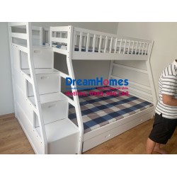 Giường Tầng Trẻ Em GT 192 Xuất Khẩu EU Màu Trắng