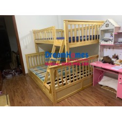 Giường 2 Tầng 1m6x2m bằng gỗ GT 228 KTL màu Tự Nhiên