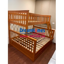 Giường Tầng 1m6 Giá Rẻ GT 228 KTL Màu Vàng Mật Ong