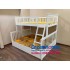 Giường Tầng GT 228 Kích Thước Lớn 1m6 -1m2 màu Trắng