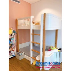 Giường Tầng Gỗ Sồi Nga 1m2-1m2 Thang Trèo GTS05