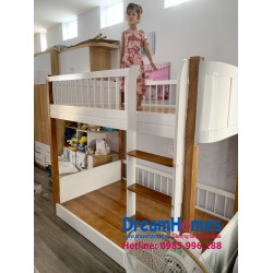 Giường Tầng Gỗ Sồi Nga 1m2-1m2 Thang Trèo GTS05