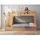 Giường Tầng 1m2-1m gỗ Sồi Nga Chân Vuông Thang Hộp