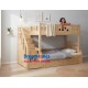 Giường Tầng 1m2-1m gỗ Sồi Nga Chân Vuông Thang Hộp