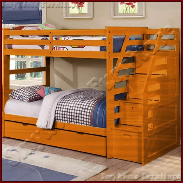 giường 3 tầng cho bé GT 165  gỗ thông tự nhiên tại hà nội