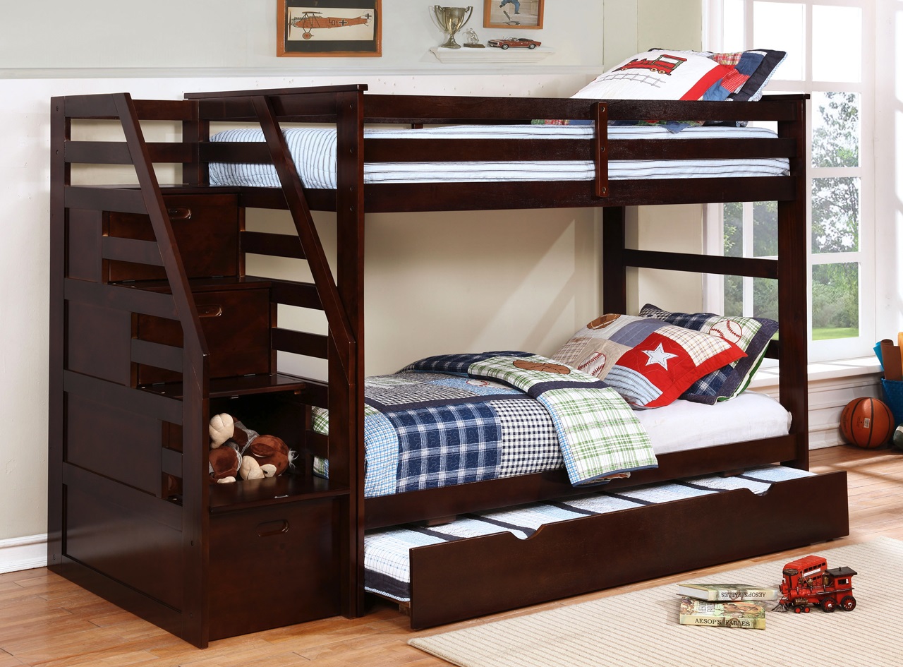 báo giá giường tầng thông minh cho bé trai và bé gái màu trắng gỗ thông tự nhiên tại hà đông hà nội