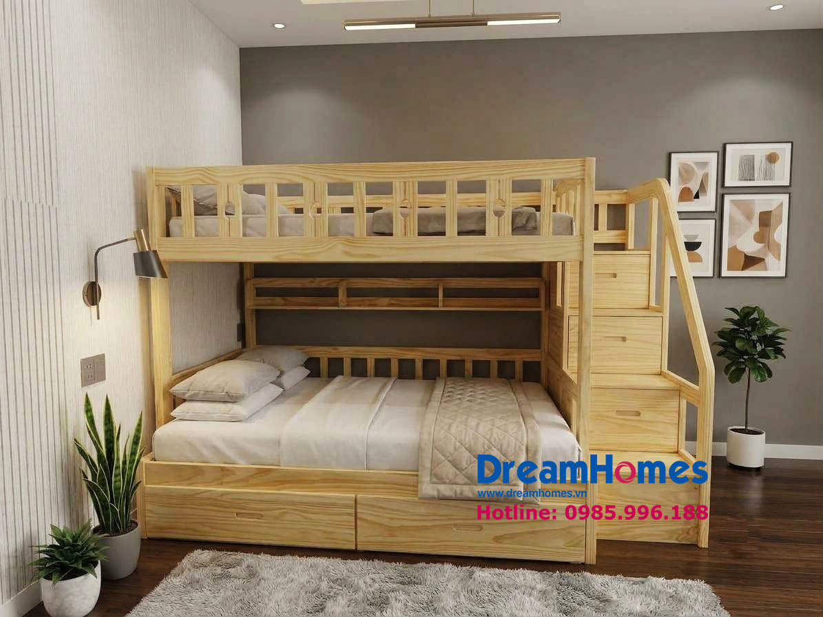 giường tầng gỗ đẹp giá rẻ cho bé BEN A Cao Cấp giường tầng gỗ đẹp giá rẻ cho bé BEN A Cao Cấp