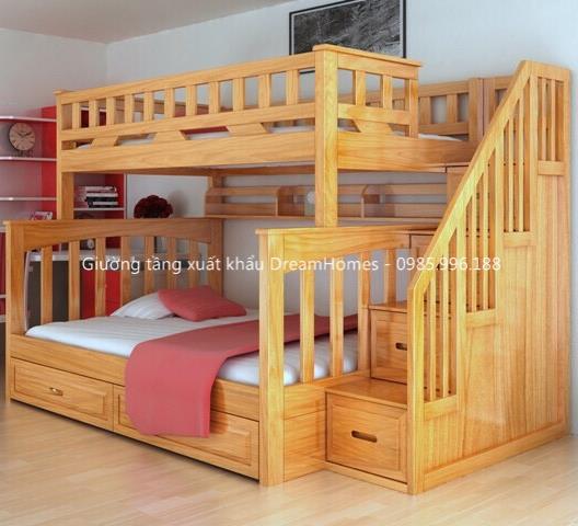 có nên mua giường tầng cho bé trai và bé gái gỗ tự nhiên tại hà nội