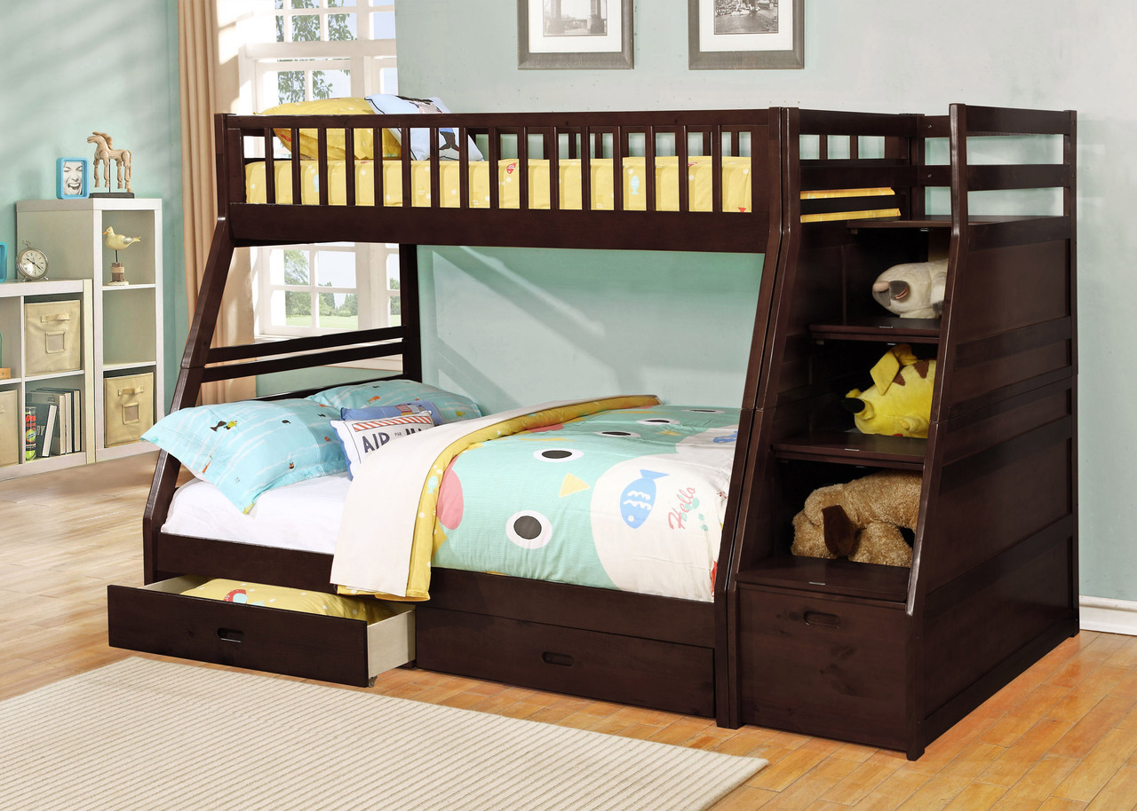 giường tầng gỗ tự nhiên cho trẻ em đa năng