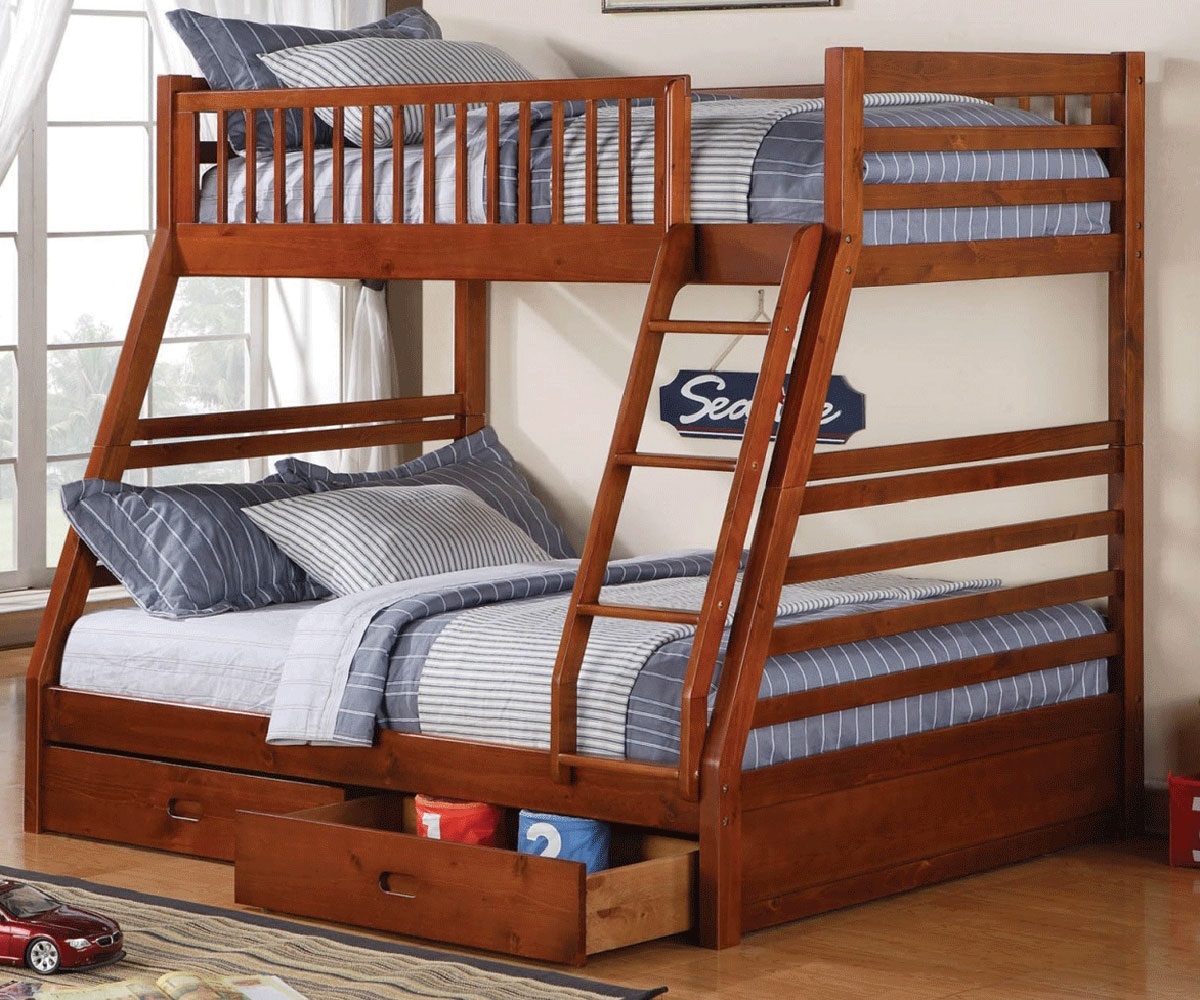 giường 2 tầng trẻ em bằng gỗ