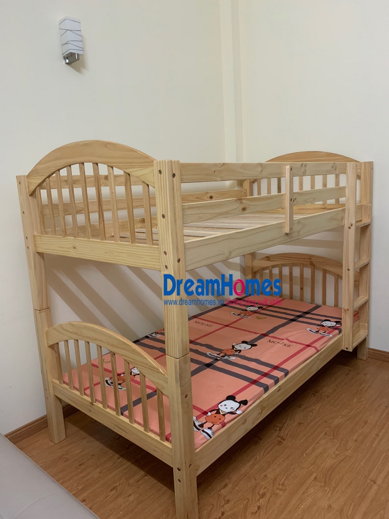 giường tầng xuất khẩu gỗ thông giá rẻ cho bé tại hà đông hà nội